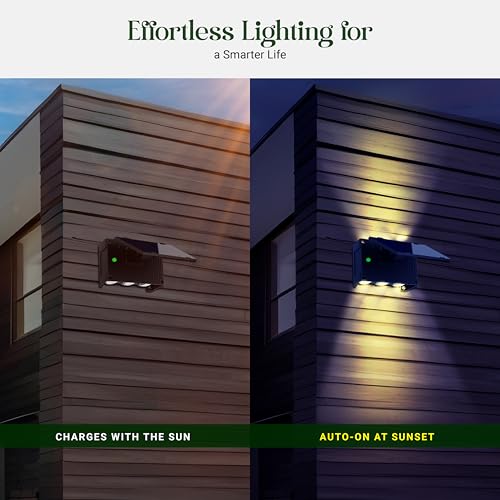 Dylect® Eco LED Solar Light, Up Down Solar Light Outdoor for Garden, Terrace, Doorway, Upto 12Hr Working, Auto On-Off (3000K, Warm White) - Image 4