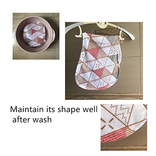 Arnzion Baby Burp Cloths Baby Burp Set Curved Absorbent and Soft Valuable 4 Pack - Image 5