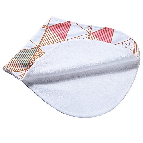 Arnzion Baby Burp Cloths Baby Burp Set Curved Absorbent and Soft Valuable 4 Pack - Image 3