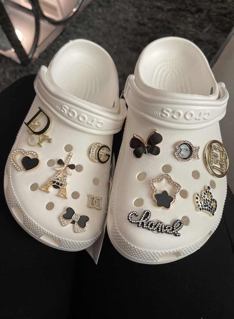 KASTWAVE 10قطع زينة أحذية تضيء تناسب صنادل كروك للأطفال والفتيات والنساء زينة حفلات مكياج هدايا عيد ميلاد - Image 3