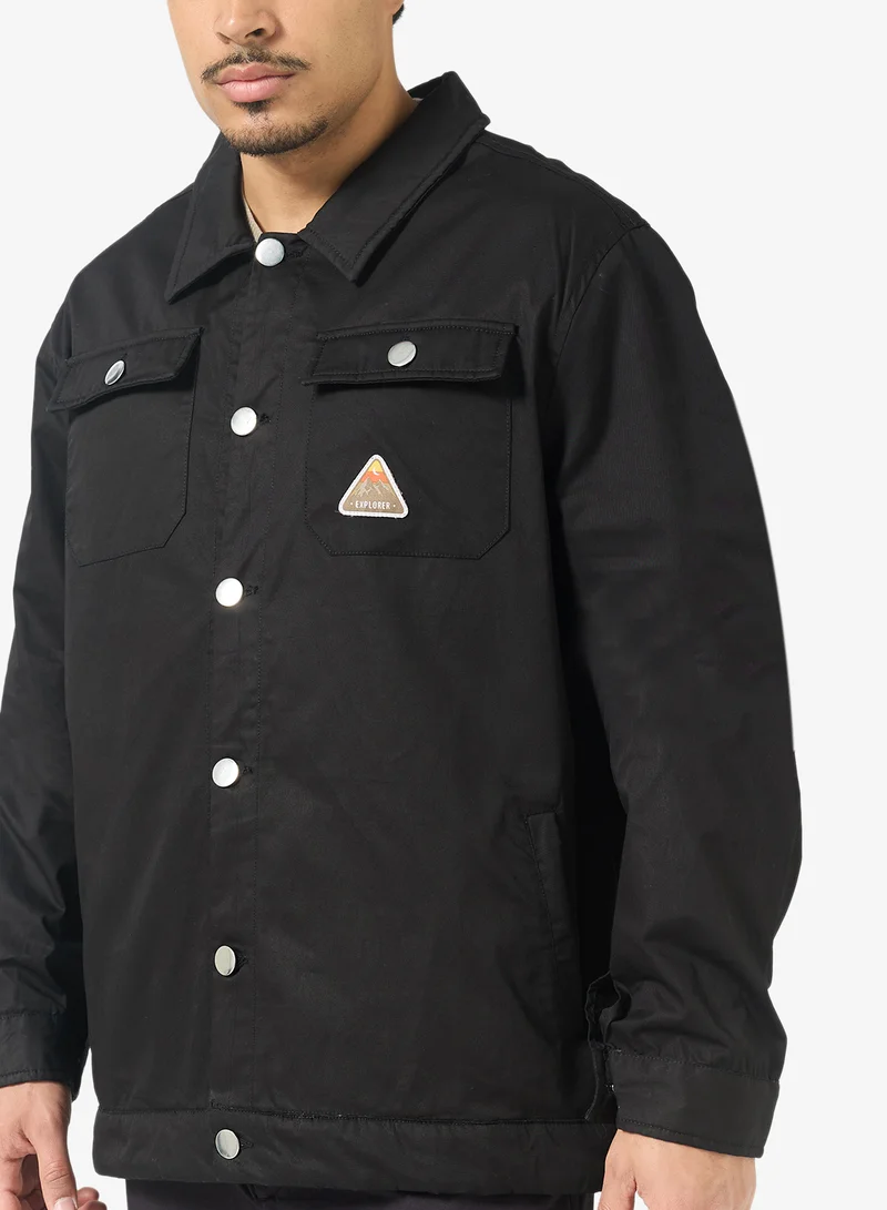 Robert Wood  Collar Denim Jacket for Men | Best Price UAE