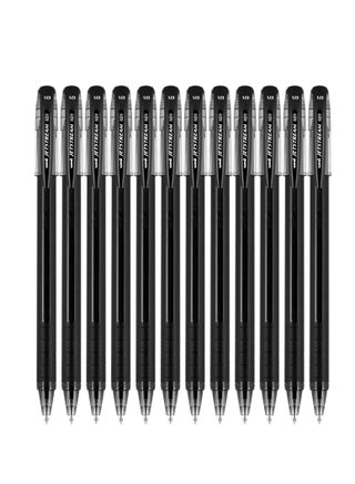 12-Piece Jetstream Ballpoint Pens Black Ink - pzsku/Z7DB134D47B493747A34FZ/45/_/1652256384/1c294ed1-1c27-4224-863e-6542f3edfc3b