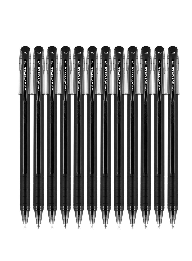 12-Piece Jetstream Ballpoint Pens Black Ink