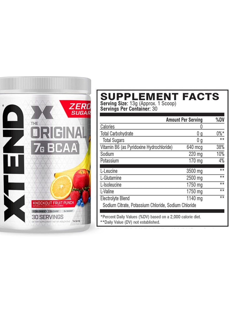 اسكتيند إكستند الأصلي 7 جرام BCAA، 441 جرام نكهة الفاكهة، 30 حصة - Image 2