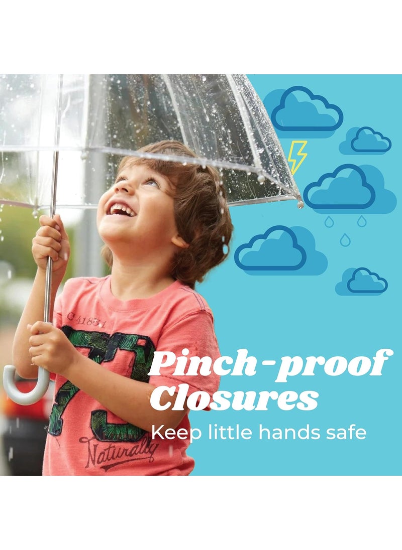 Totes - totes Kids Clear Bubble Umbrella with Dome Canopy Lightweight Design Wind and Rain Protection Umbrella Clear Kids  38 Canopy - Image 1