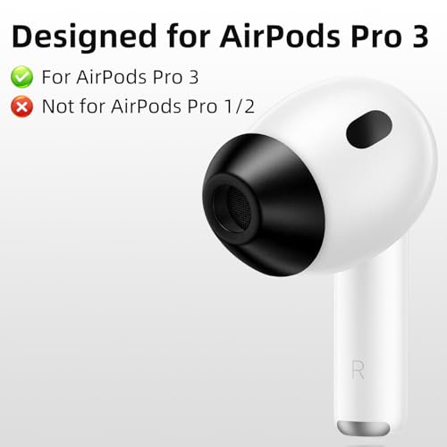 lanwow for AirPods Pro 3 Foam Tips, Memory Foam Ear Tips for AirPods Pro 3 (2025 3rd Gen)，4-Size Variety Pack (XS/S/M/L, 4 Pairs) - Image 2