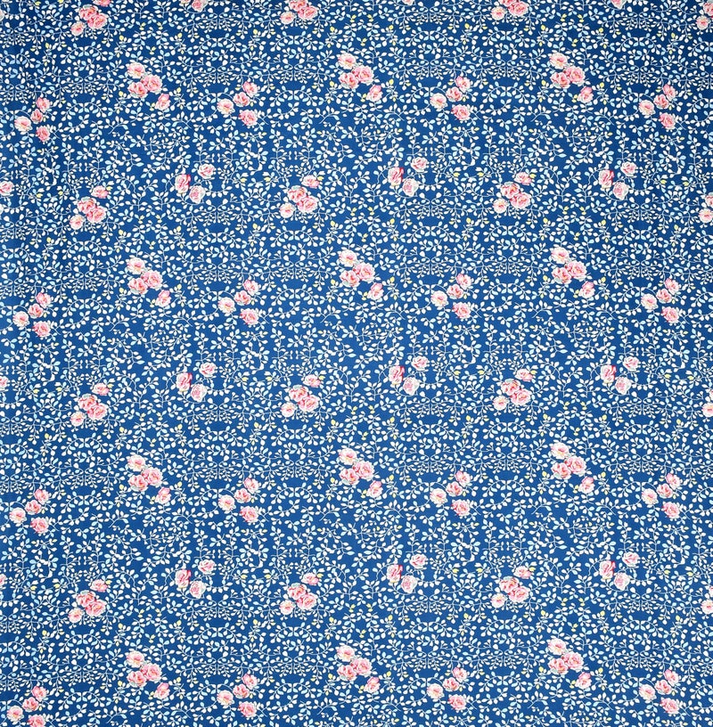 SHOMES Pure Soft Cotton Printed Diwan Set Covers 6 Pieces - 1 Single Bed Sheet (60 X 90) with 3 Cushion (16 X 16), 2 Bolster Covers (16 X 32) - (Blue, Medium) - Image 3