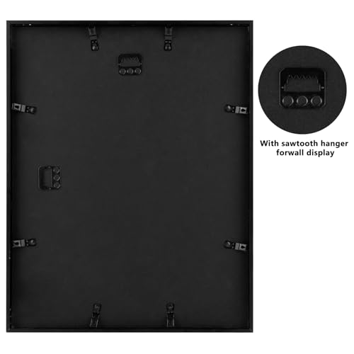 Frametory, 11x14 Metal Picture Frame with Mat for 8x10 Picture & Real Glass, Aluminum Photo Frame Collection (Black, 1 Pack) - Image 5