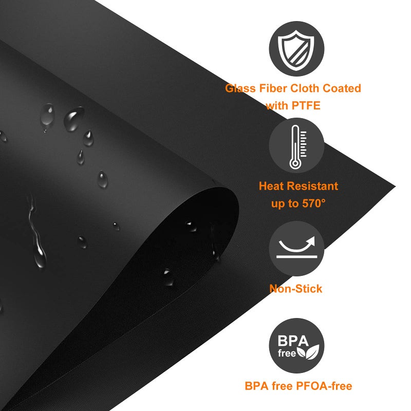Cowbright Stove Cover, Stove Top Protectors Samsung Gas Range Reusable Gas Stove Burner Covers, Non-Stick Stove Liner Compatible Samsung Gas Stove, Washable Stove Protector Keep Stove Clean, Black - Image 4