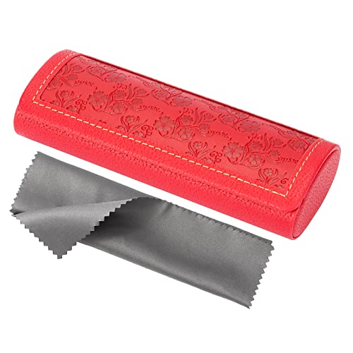 Vemiss Hard Shell Eyeglass Cases, Lightweight Portable Glasses Case for Women Men (H-red) - Image 1
