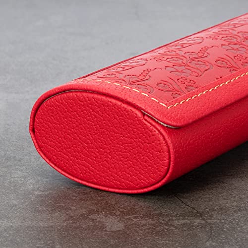 Vemiss Hard Shell Eyeglass Cases, Lightweight Portable Glasses Case for Women Men (H-red) - Image 4