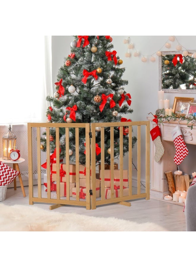 Purbambo Dog Gate for Small Dogs, 2-Panel Foldable Puppy Safety Gates for Doorway, Stairs, Hallways, Support Feet Included - Image 5