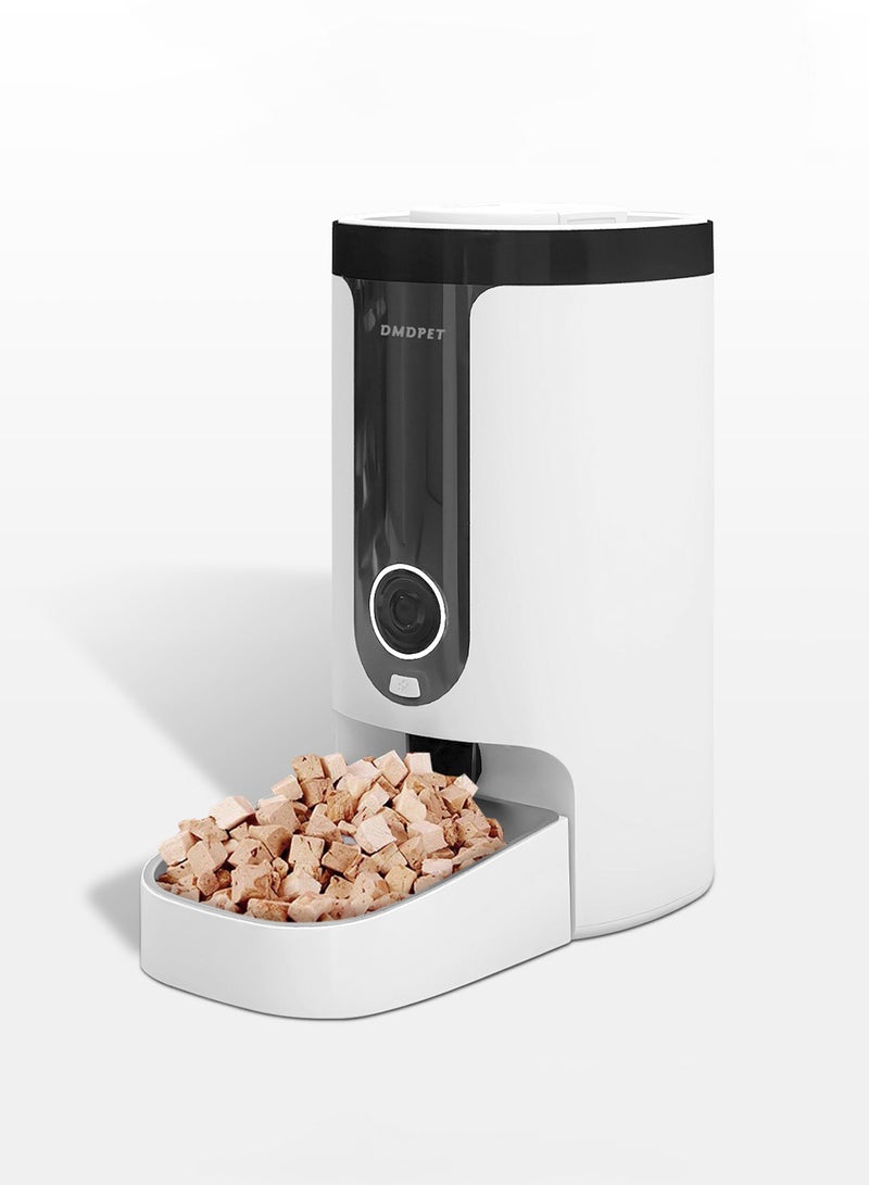 Kidle Automatic Cat Feeder with Camera 1080P HD Video with Night Vision 2.4G WiFi Pet Feeder with 2-Way Audio 4L Automatic Cat & Dog Food Dispenser Low Food & Blockage Sensor - Image 1