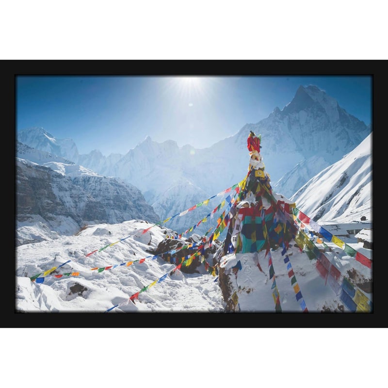 Mad Masters Mount Everest Painting Aesthetic Hanging Photo Frame Decorative Item Home Decoration and Wall Decor for Living Room and Bedroom MM 10158 8x12 Inch Paper Without Plexi Glass