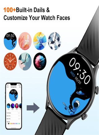 PEJE Smart Watch,1.39" HD Display,Prayer Alerts & Arabic Support, SpO2/Heart Rate/Sleep Monitor,120+ Sports Modes, IP68 Waterproof,Bluetooth Calling + Extra Strap-Compatible with iOS & Android (Black) - view 5