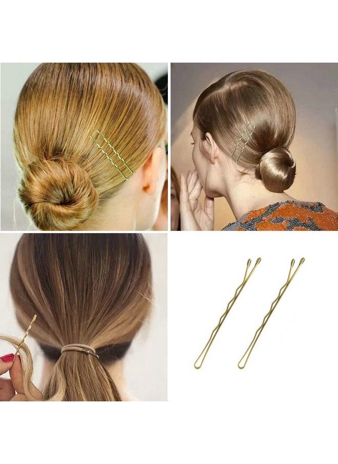 YINGFENG 150Pcs 2.2Inch Blonde Bobby Pins For Women Girls Super Grip Gold Hair Clips With Box Yingfeng Reusable Non Slip Hair Pins Suitable For All Hair Types  - Image 2