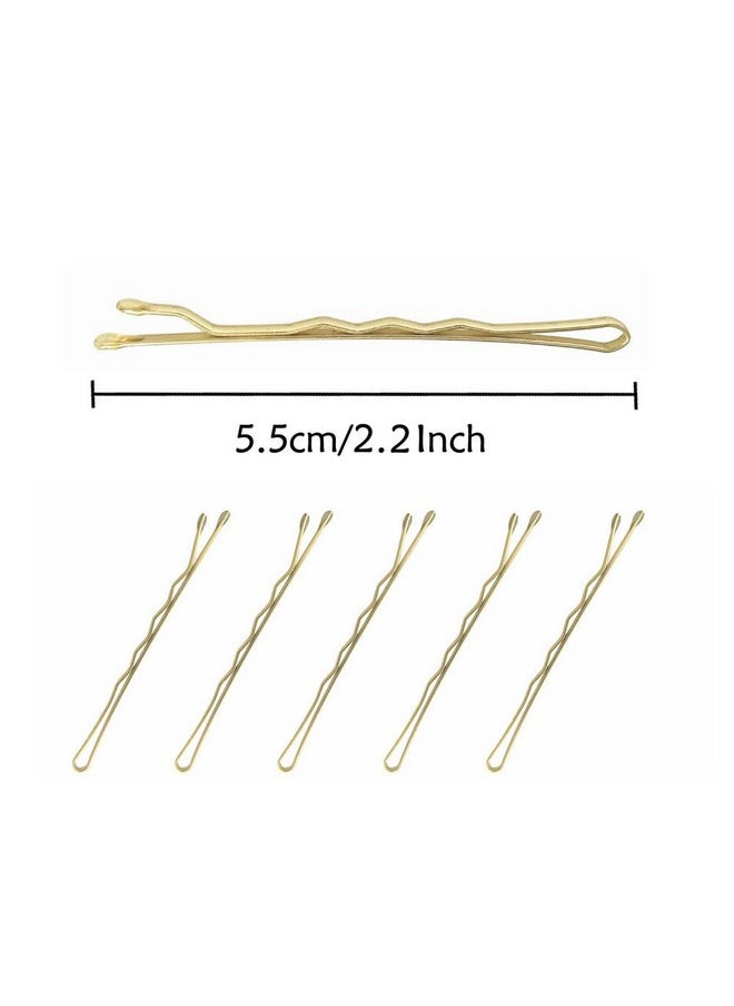 YINGFENG 150Pcs 2.2Inch Blonde Bobby Pins For Women Girls Super Grip Gold Hair Clips With Box Yingfeng Reusable Non Slip Hair Pins Suitable For All Hair Types  - Image 4