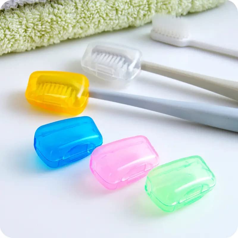 Right Products Portable Dustproof Toothbrush Protector Cover Plastic Transparent Toothbrush Cover -Pack of 5 Multicolour - Image 2
