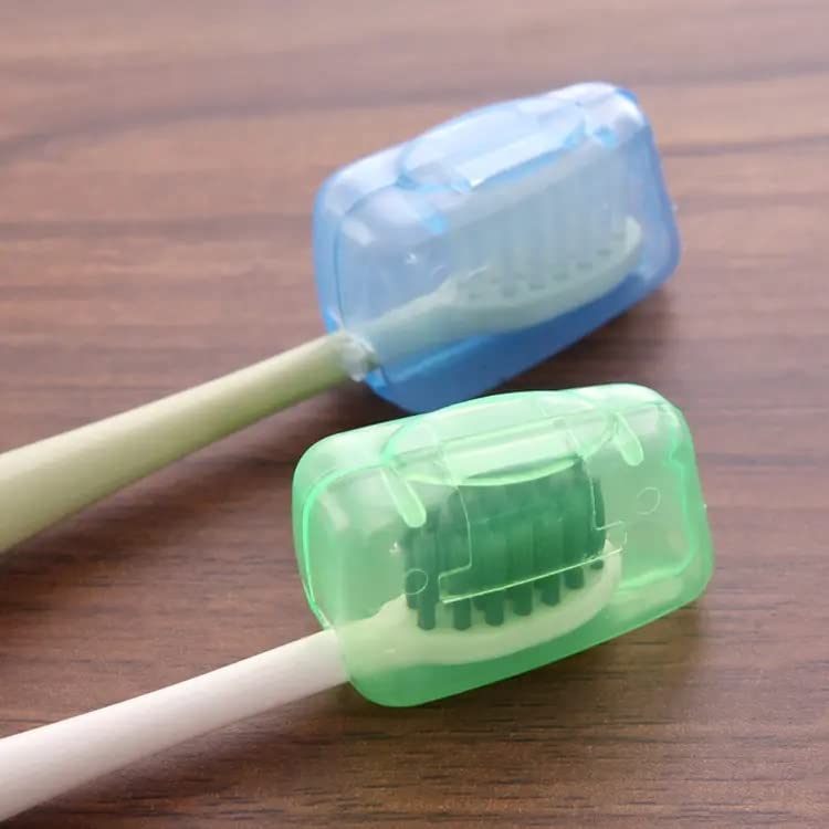 Right Products Portable Dustproof Toothbrush Protector Cover Plastic Transparent Toothbrush Cover -Pack of 5 Multicolour - Image 4