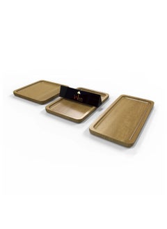 Wooden Twist Wooden Serving Tray Plate (Set of 3)  - Image 3