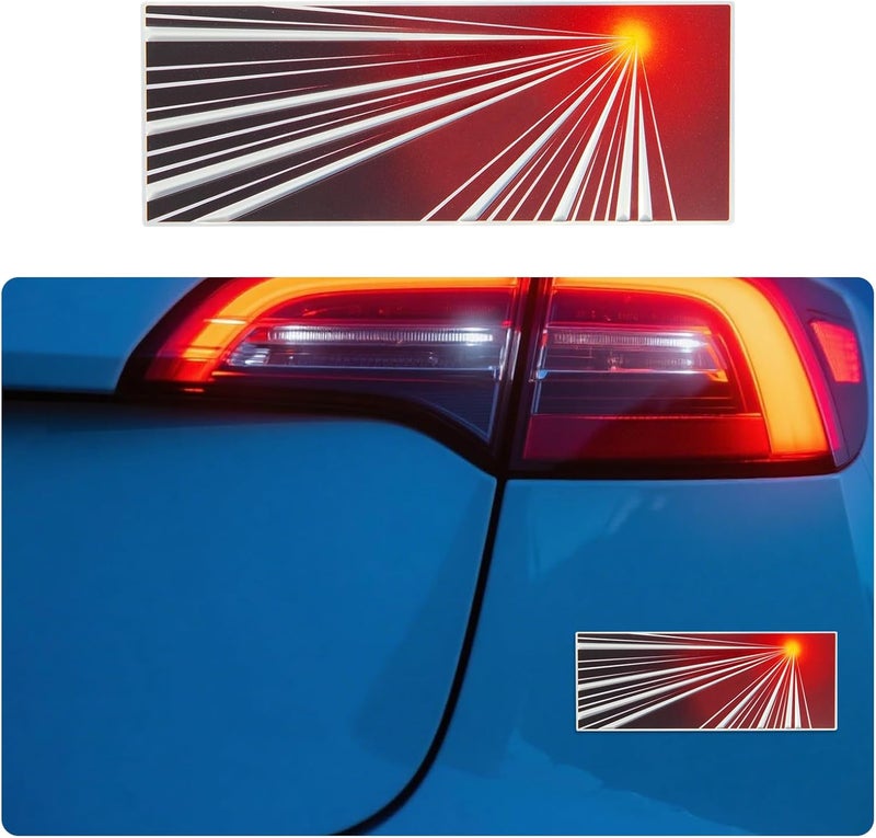 Heenvn Tesla Plaid Logo Commemorative Badge Sticker for Model Y, 3, X, S - 2025/2026 Edition - Image 2
