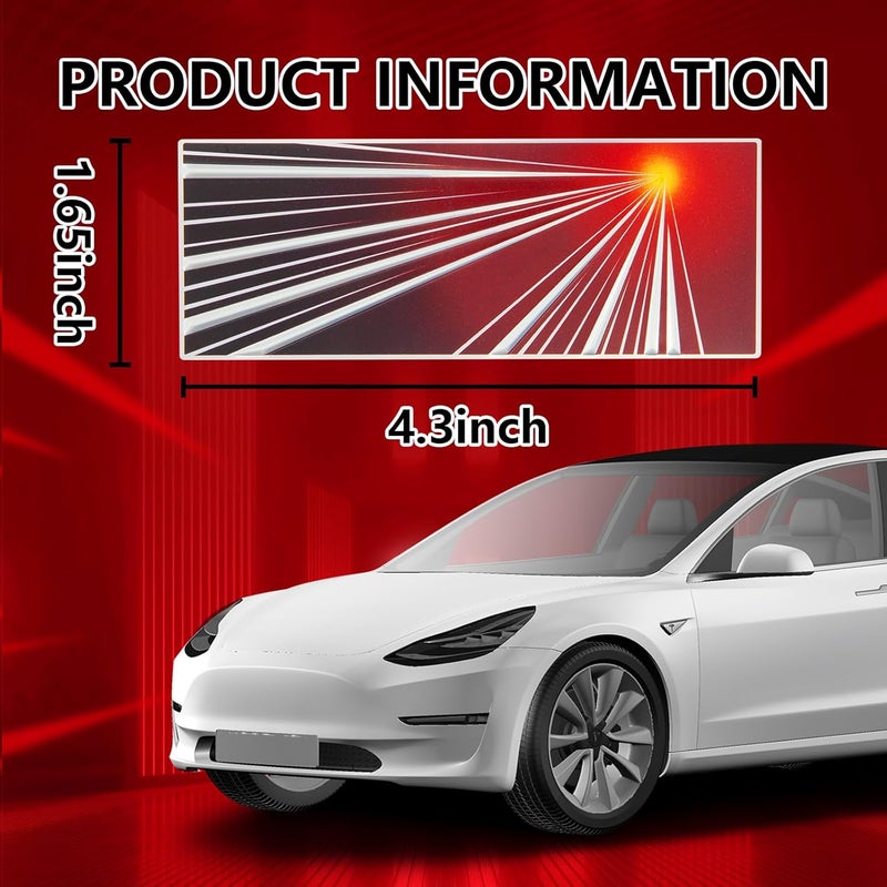 Heenvn Tesla Plaid Logo Commemorative Badge Sticker for Model Y, 3, X, S - 2025/2026 Edition - Image 4