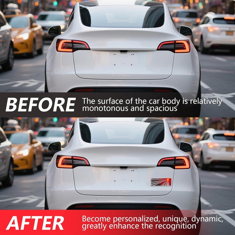 Heenvn Tesla Plaid Logo Commemorative Badge Sticker for Model Y, 3, X, S - 2025/2026 Edition - Image 3