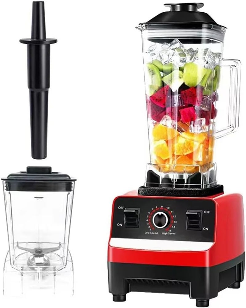 ECVV Commercial Blender 5500W, Industrial High Speed Professional Food Processor for Restaurant & Home, Vegetable Chopper Meat Grinder for Fruit Fish Smoothie Nut Butter Food Processing - Image 1