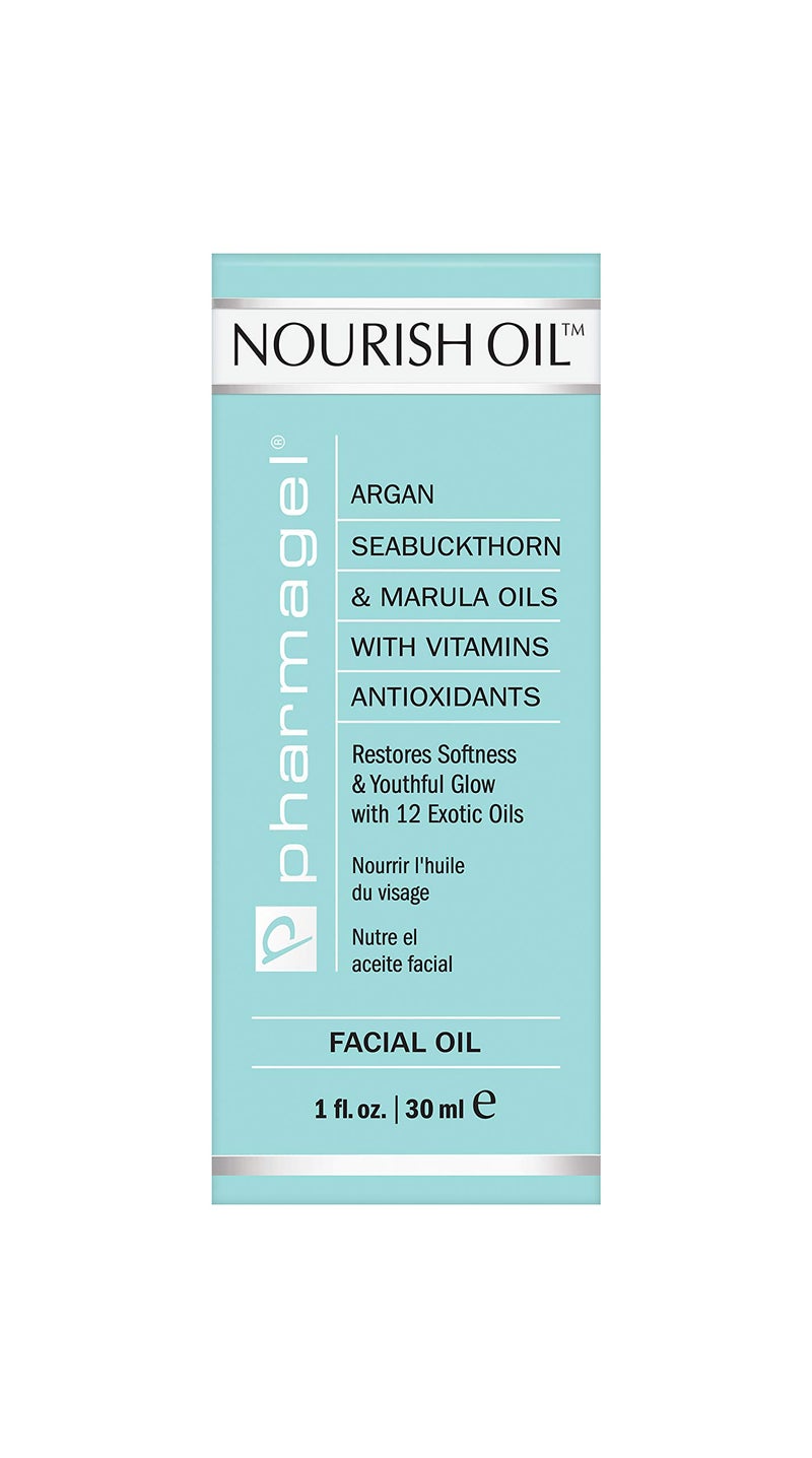 Pharmagel Nourish Facial Oil | Anti Aging Face Oil with 12 Exotic Oils including Avocado and Rosemary Seed | Dry Skin Relief | 1.0 fl. oz. - Image 4
