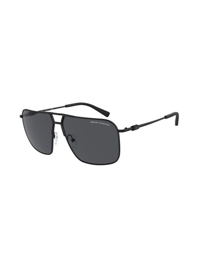 Armani Exchange Man PILOT  SUNGLASSES- AX 2050S - lense size:60mm - MATTE BLACK - Image 1