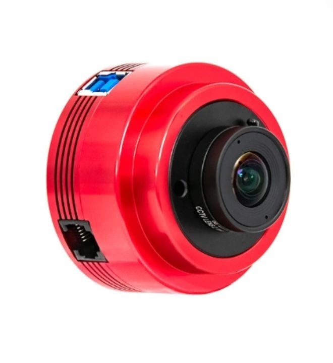 ZWO ASI662MC is equipped with the Sony IMX662 rolling-shutter CMOS sensor, featuring both high sensitivity and low read noise. - Image 1