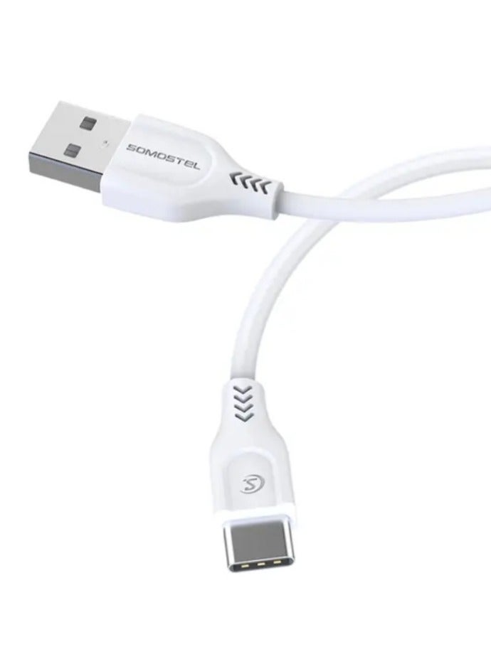 SOMOSTEL Type C Charging Cable with Data Transmission 2 Meters Long - Image 1
