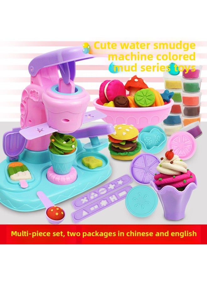 Children's Color Clay Plasticine Non-toxic Mold Set Diy Ice Cream Noodle Machine Girls Play House Toys-Specifications:【Express Box】 Cow Noodles Color Mud 705G - Image 3