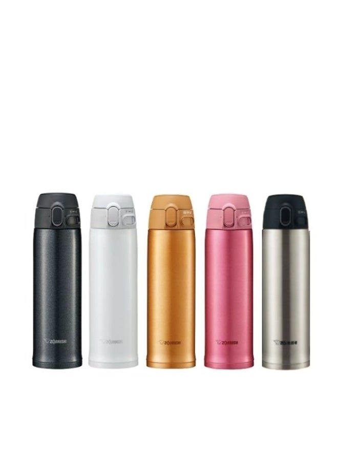 Zojirushi زويوروشي SM-TA48-DM زجاجة معزولة من الفولاذ المقاوم للصدأ – ترمس ساخن وبارد، مقاوم للتسرب، متين، زجاجة سفر محمولة (0.48 لتر) - Image 2