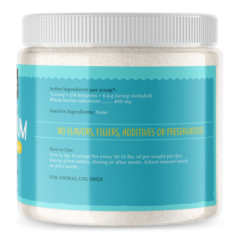 Raw Paws Pet Bovine Colostrum for Dogs Allergies & Immune Support (5-Ounce) - Made in USA - Colostrum for Cats - Senior Dog Supplements - Itchy Skin Treatment - All Ages, Sizes & Breeds - Image 2