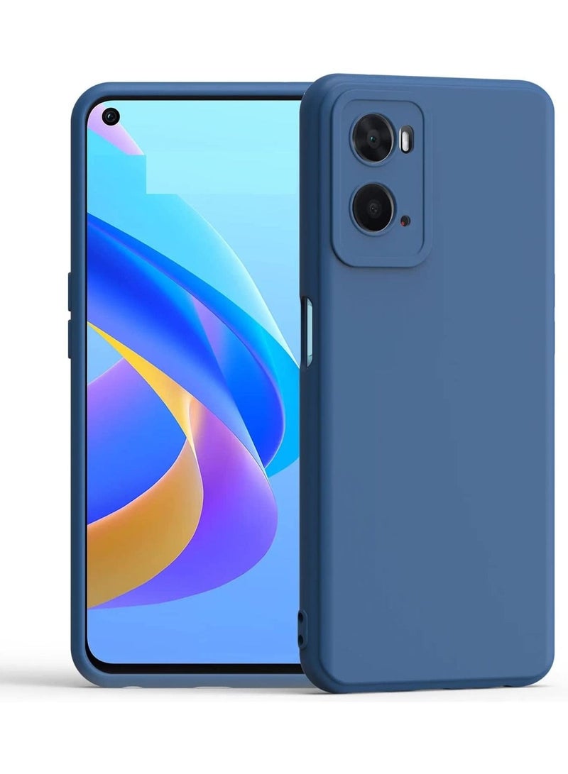 Thin Tpu Cover With Camera Protection Anti-Scratch Slim Fit Flexible Phone Case For Oppo A77S / Oppo A57 4G 2022 Blue - Image 1