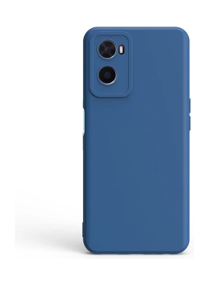 Thin Tpu Cover With Camera Protection Anti-Scratch Slim Fit Flexible Phone Case For Oppo A77S / Oppo A57 4G 2022 Blue - Image 2