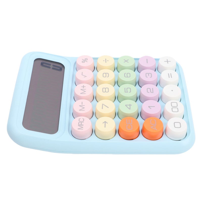 Colorful Calculator 12 Digit Display Large Mechanical Keypad - Ergonomic Design Desktop Calculator with Large Buttons - Portable User Friendly Scientific Calculator for Office School Home - Image 2