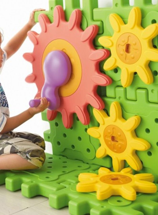 14PCS Kids Plastic Tactile Play Tiles Construction Building Block Toys  - Image 5
