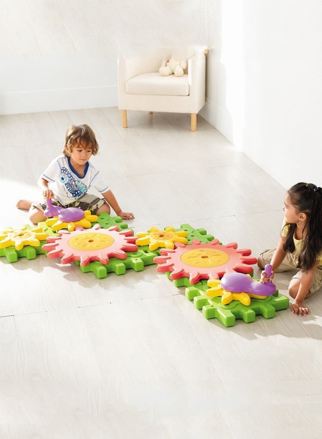 14PCS Kids Plastic Tactile Play Tiles Construction Building Block Toys  - Image 3