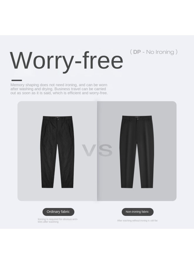 Septwolves Stretch Non-iron Anti-wrinkle】new Autumn/winter Brand Embroidered Spandex Trousers Men's Casual Pants Dress Pants - Image 4
