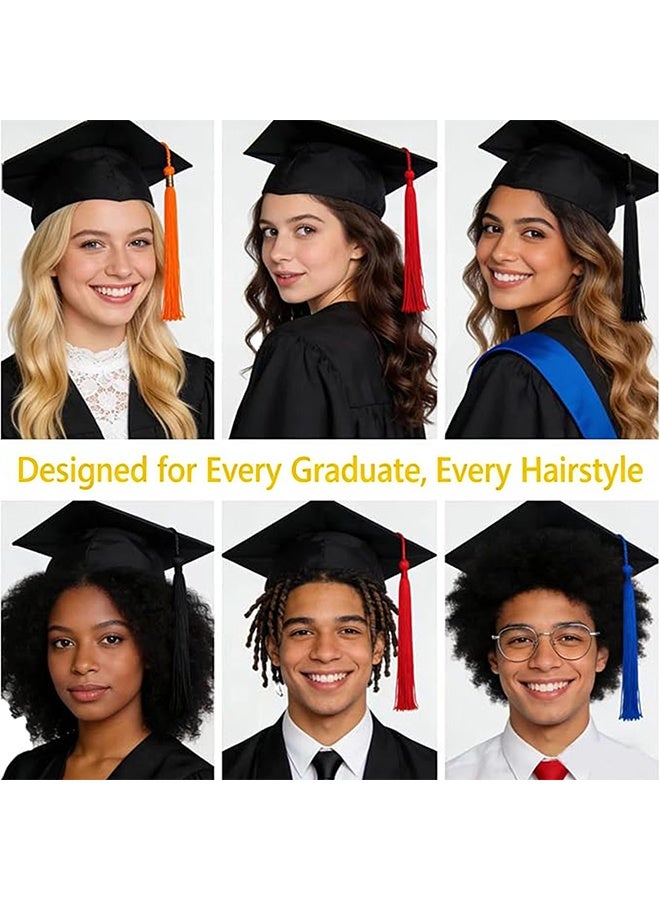 2 Pack Graduation Cap Headband Insert, Round Firm Anti-Fall Hair Band Holder, Secure Grad Hat & Hairstyle for Graduates Students Women (Cap Not Included) - Image 3