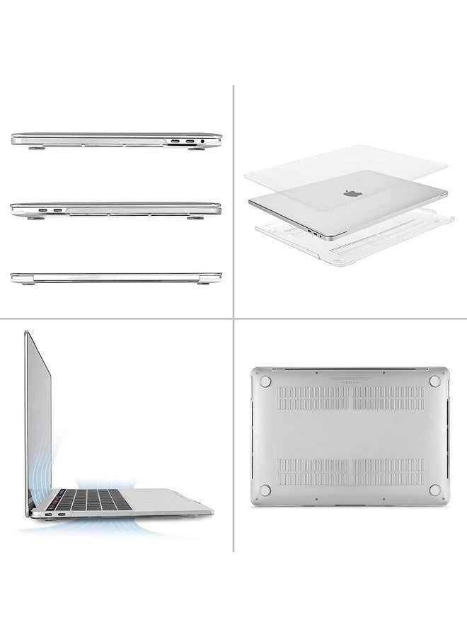موسيسو جراب موسيسو متوافق مع ماك بوك برو 13 بوصة M2 2025، 2024، 2023، 2022-2016 A2338 M1 A2251 A2289 A2159 A1989 A1708 A1706، مصنوع من البلاستيك الصلب وغطاء لوحة المفاتيح وغشاء الشاشة وحقيبة التخزين، شفاف للغاية - Image 5