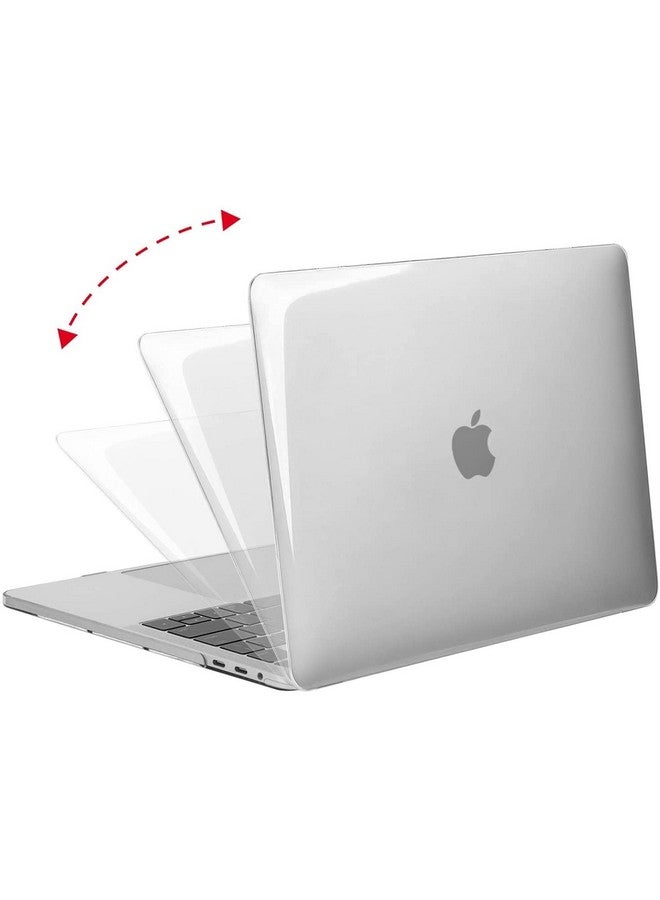 موسيسو جراب موسيسو متوافق مع ماك بوك برو 13 بوصة M2 2025، 2024، 2023، 2022-2016 A2338 M1 A2251 A2289 A2159 A1989 A1708 A1706، مصنوع من البلاستيك الصلب وغطاء لوحة المفاتيح وغشاء الشاشة وحقيبة التخزين، شفاف للغاية - Image 4