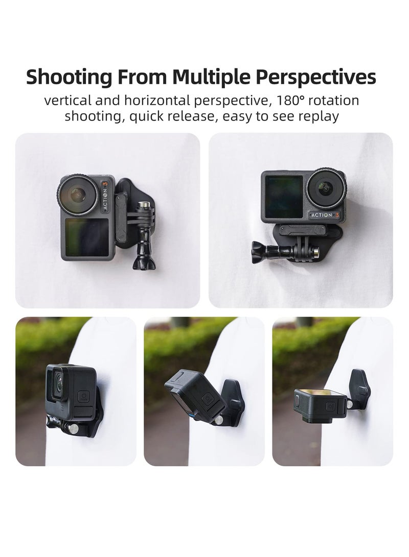 SYOSI Magnetic Neck Photography Holder Action Camera Snap Mount with Neck Strap 360° Invisible Selfie Necklace Lanyard Chest Mounting Accessories for Gopro Hero DJI ACTIO AKASO Iphone Android - Image 5