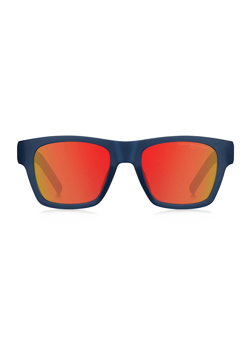 Men's UV Protection Rectangular Sunglasses - Th 1975/S Blue Millimeter - Lens Size: 51 Mm