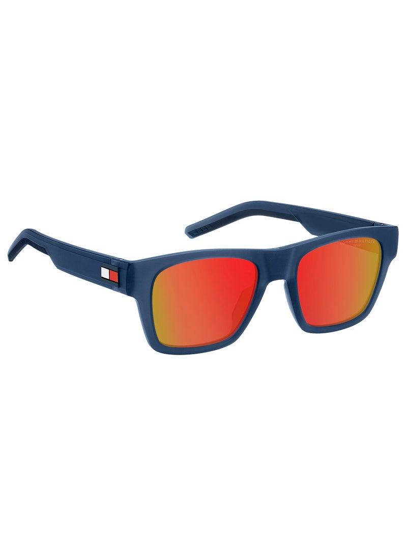 Men's UV Protection Rectangular Sunglasses - Th 1975/S Blue Millimeter - Lens Size: 51 Mm