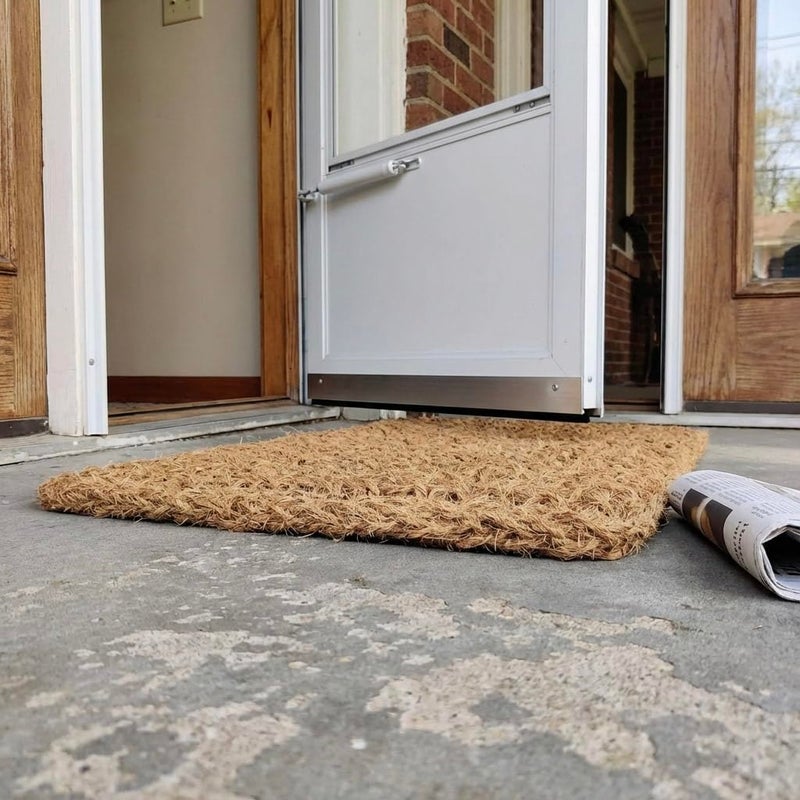Kempf Dragon Weave Coco Coir Doormat, 22" x 36", Hand-Twisted Interwoven Fibers, Breathable Woven Backed Scraper Mat for Indoor Outdoor Entryways - Image 5