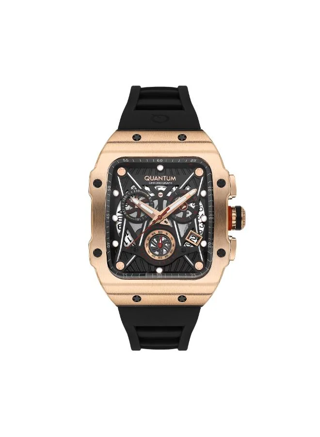 Quantum Men's Silicone Chronograph Watch HNG1080.451 - 43 mm
