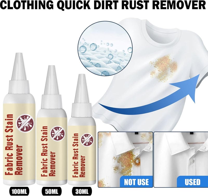 comfrt Emergency Stain Rescue Stain Remover, Fabric Rust Stain Remover - Anhydrous Iaundry Detergent, Stain Cleaner for Clothing, Fabric, Carpet (50ML-1Pcs) - Image 2
